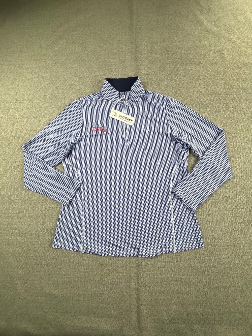 Rhoback Womens Q-Zip XL Long Sleeve Don't Mess w/ Texas Print 4 Way Stretch Logo